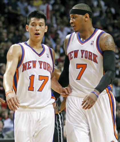 Jeremy Lin, Carmelo Anthony