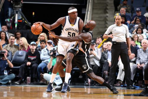 MEMPHIS, TN - MARCH 6: Zach Randolph #50 of the Memphis Grizzlies handles the ball during the game against the Brooklyn Nets on March 6, 2017 at FedExForum in Memphis, Tennessee. NOTE TO USER: User expressly acknowledges and agrees that, by downloading and or using this photograph, User is consenting to the terms and conditions of the Getty Images License Agreement. Mandatory Copyright Notice: Copyright 2017 NBAE (Photo by Joe Murphy/NBAE via Getty Images)